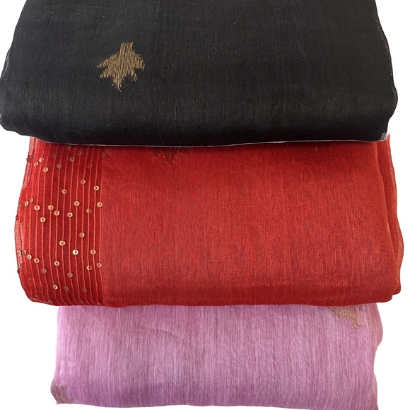 Handloomed self weave motif saree fabric New Firmprice Noreturns Freshofftheloom - Picture 3 of 3